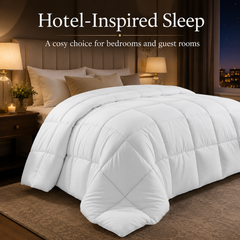White all-season duvet insert, 224 × 224 cm